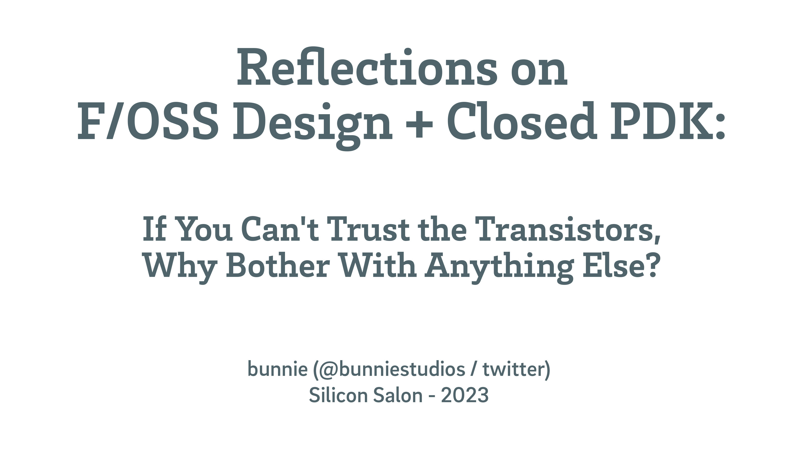 Bunnie Studios Presentation